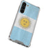 Argentina Flag Distressed Galaxy S23 Plus Clear Case